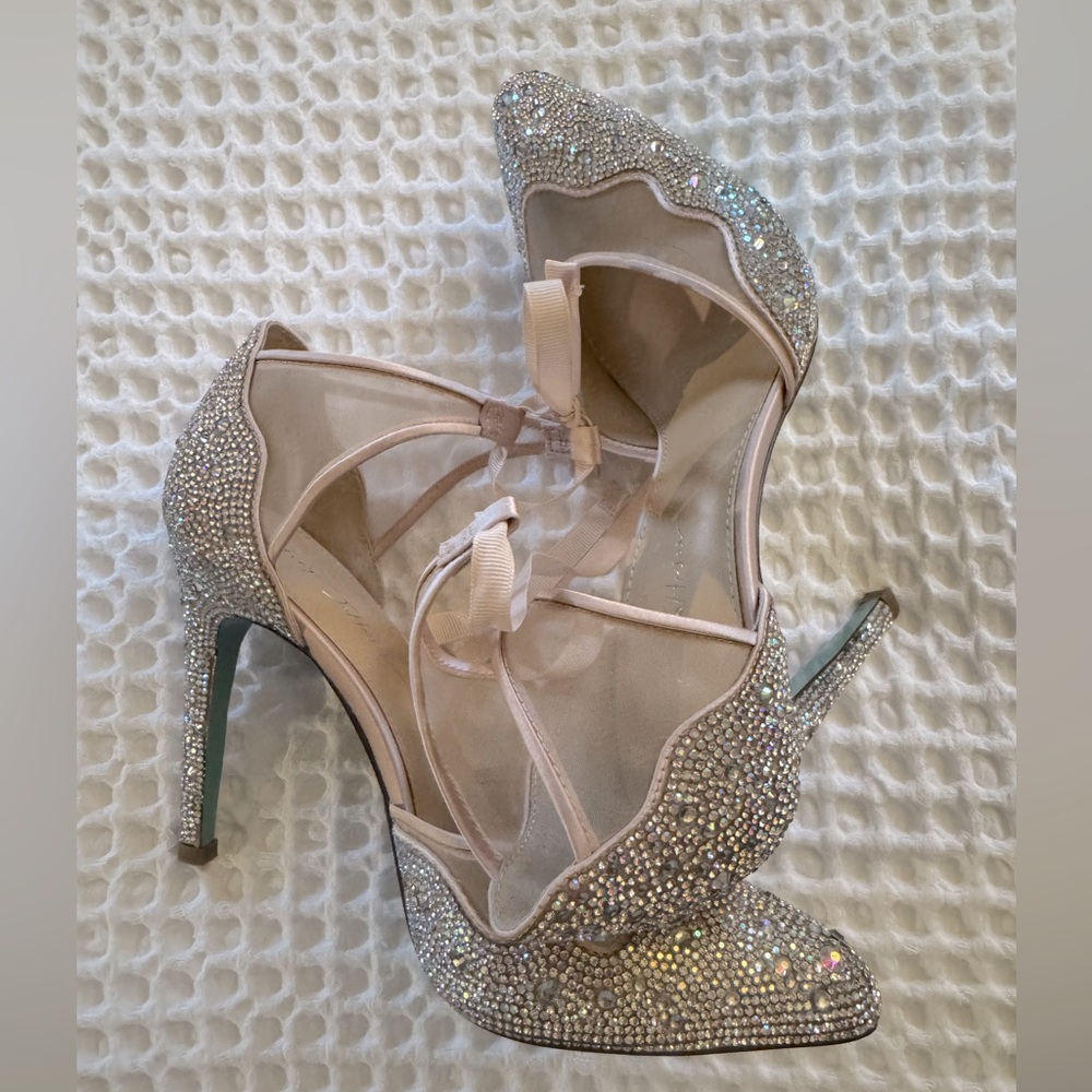 Fairytale Bridal Shoes. Hard to find Betsy Johnson heels.